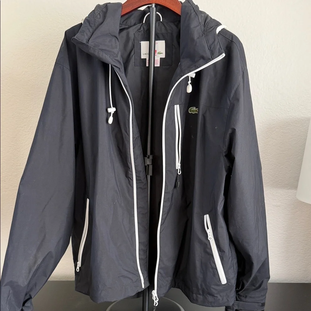 Lacoste Mens Windproof Hoody Jacket - Picture 1 of 8